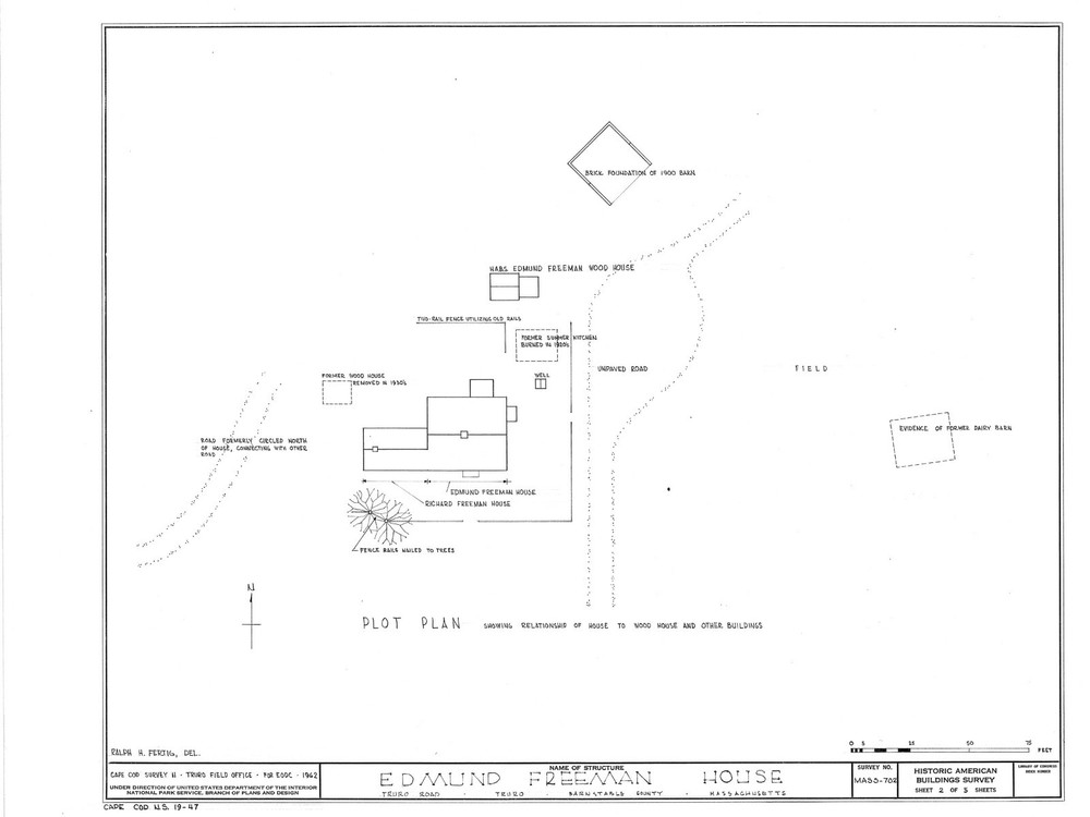 Cape Cod colonial house plan, 1 story w/ attic, side extension