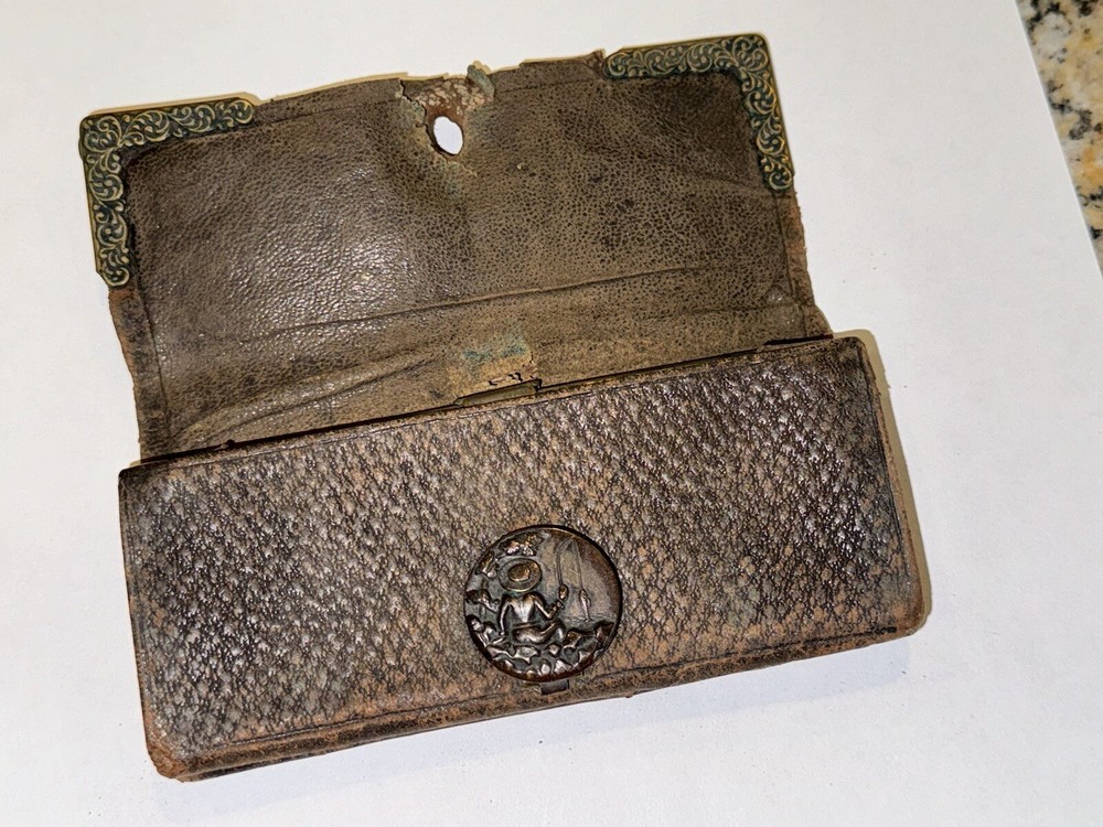 Antique Leather Fly & Leader Wallet