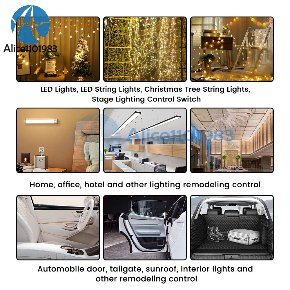 433Mhz 5-60V 1CH Universal Wireless Remote Control Switch Relay Receiver Module