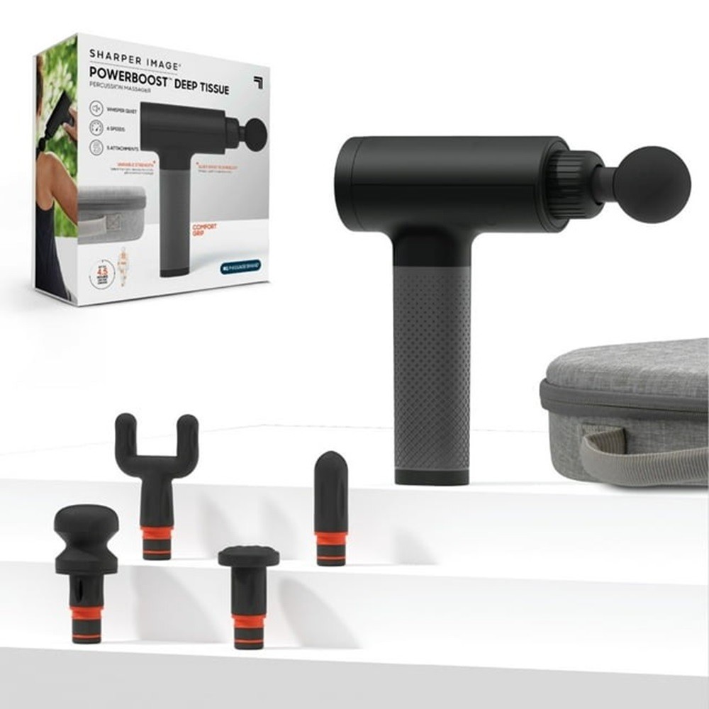 Sharper Image 1017213 Powerboost Deep Tissue Percussion Massager Version 3.0,