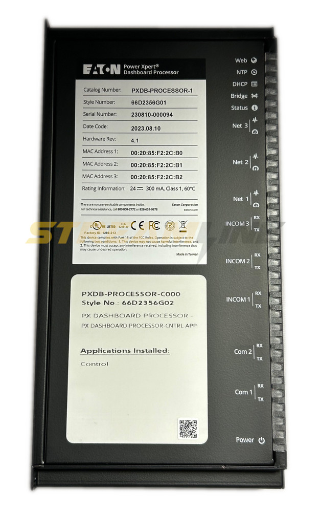 Eaton PXDB-PROCESSOR-C000 Processor Base Unit, USB Connection, Programming Cable