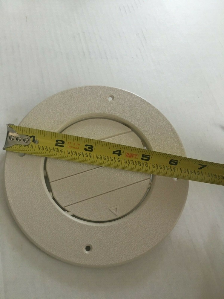 LIGHT BEIGE Round AC Ceiling Vent Open Close Adjustable Rotate Camper Trailer RV
