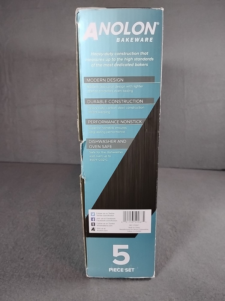 Anolon Nonstick 5-Piece Bakeware Set