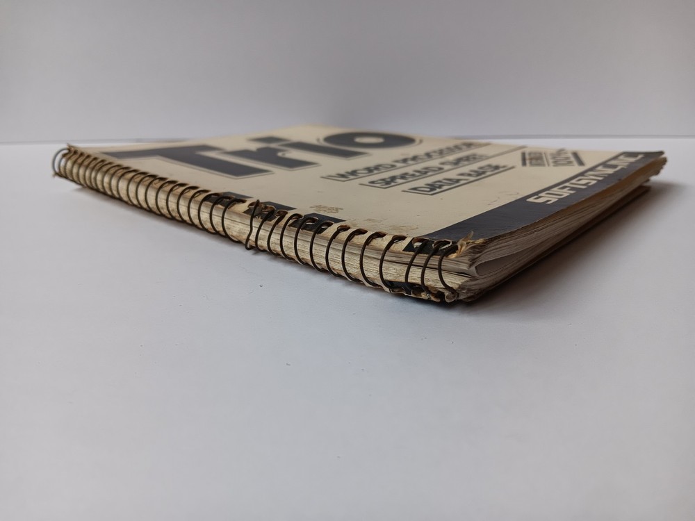 Trio The Integrated Word Processor Spreadsheet Database Manual Guide Softsync