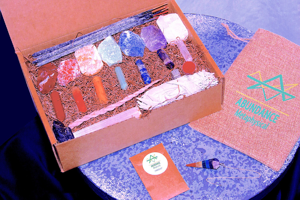 Large Chakra Crystal Healing Set - Metaphysical