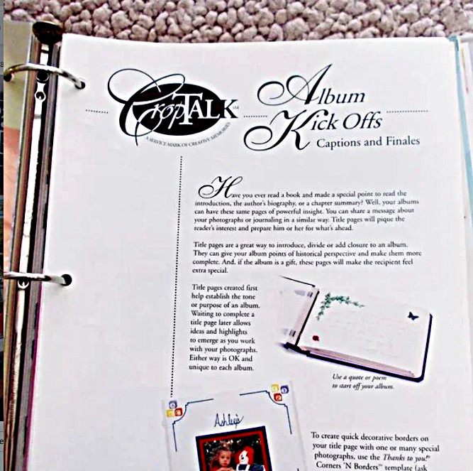 Creative Memories Scrapbooking Binder Organizer Ideas Page Patterns