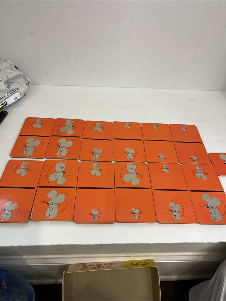 Instructo Set Dominoes #1121 Elephant And Mouse