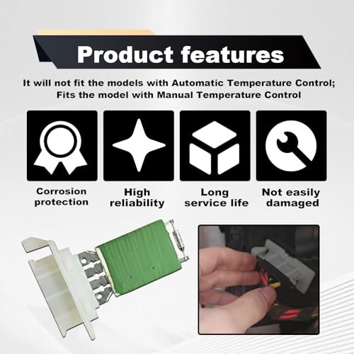 Temp Control Blower Motor Resistor Control Module Compatible with 1K0959263A