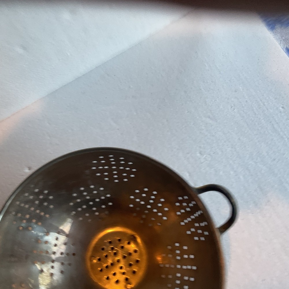 Vintage Copper Colander, B & M Douro