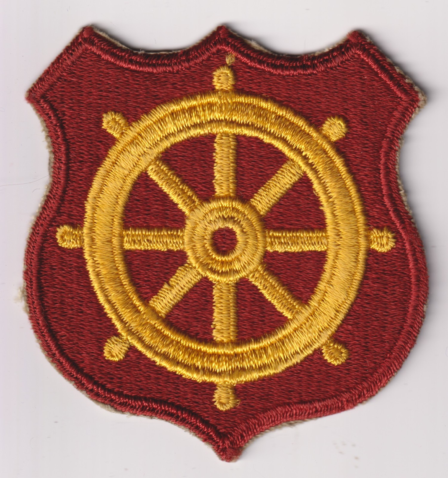 Ports of Embarkation patch ships wheel US Army real WWII make