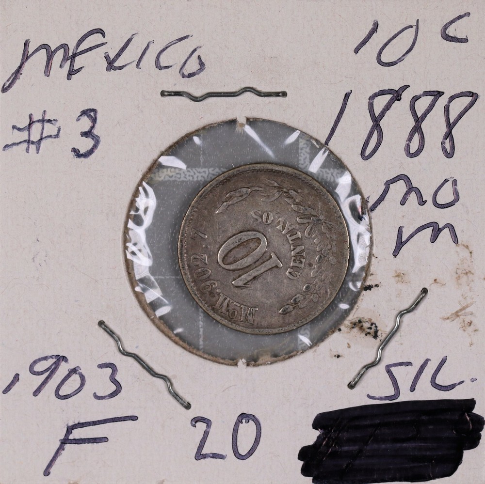 1888 Mo M Mexico 10 Centavos #3