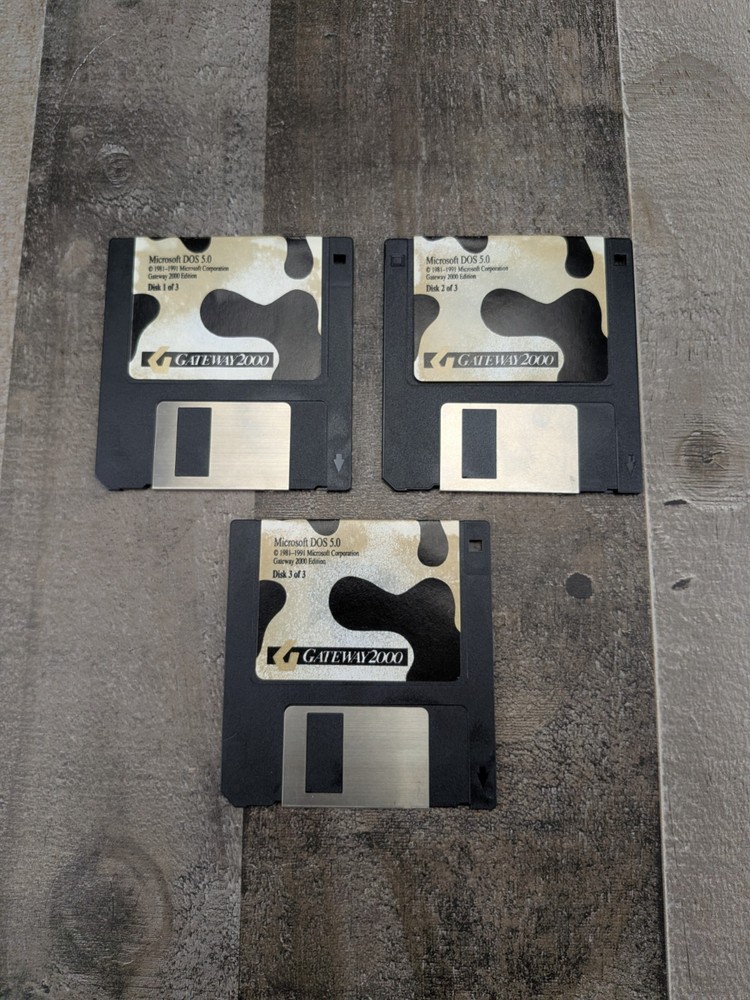 USED GATEWAY 2000 MS DOS 5.0 SOFTWARE