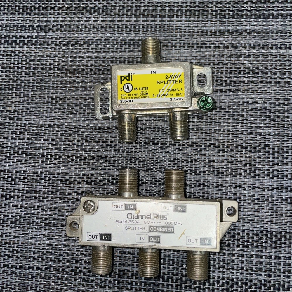 Two Different Digital Coaxial Splitters for Cable TV