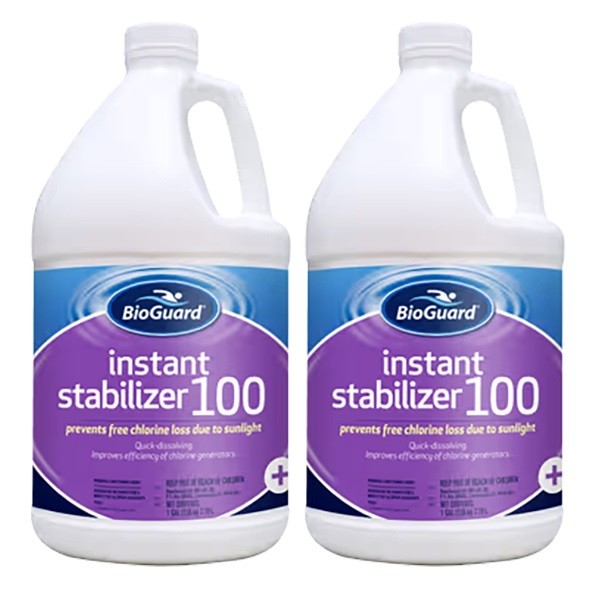 BioGuard Instant Stabilizer 100 - 1 Gallon - 2 Pack