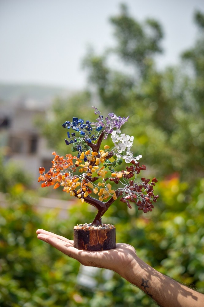 Gemstone 7 chakra 500 Chips Gem Tree