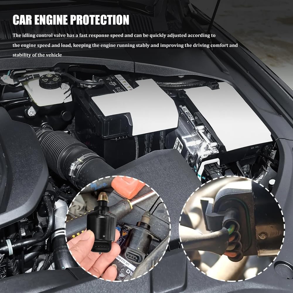 OEM IAC Idle Air Control Valve Sensor - Chrome Finish, Stable Engine Performance