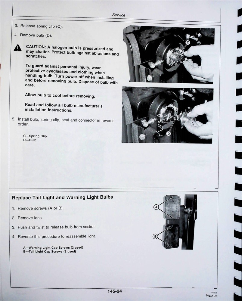 John Deere 5105 5205 Tractor Owners Operators Manual