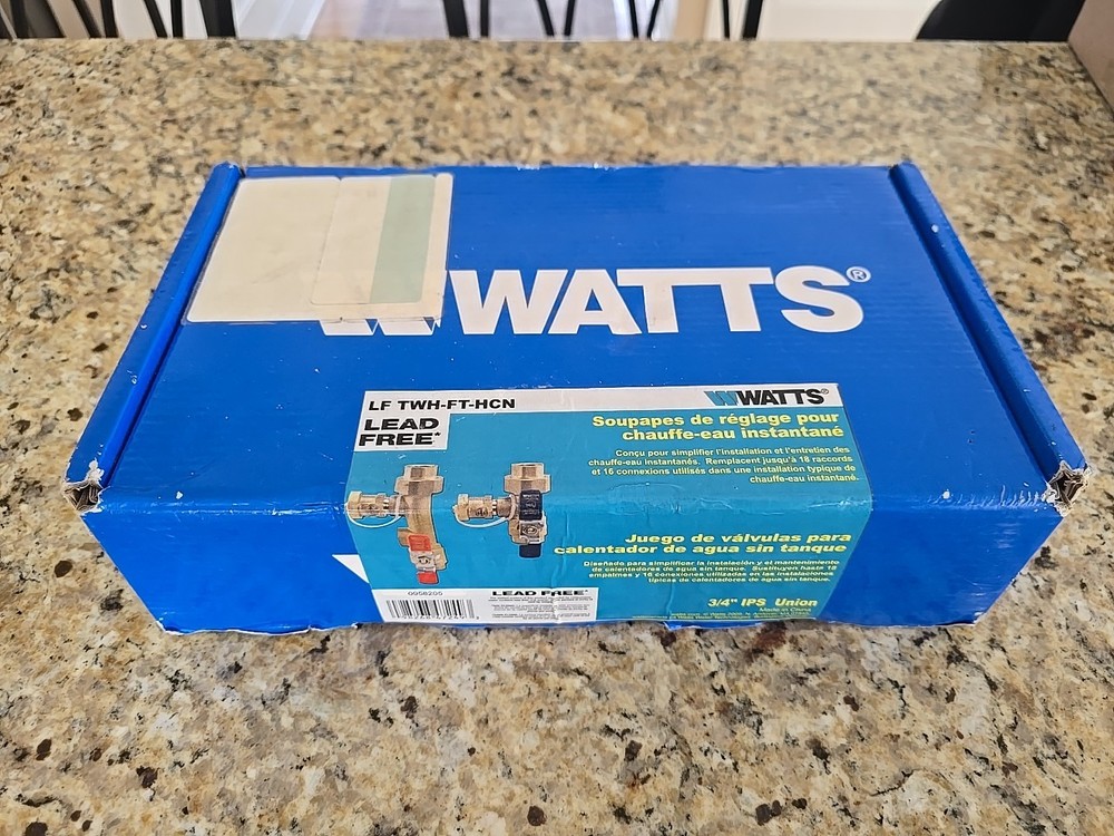 BRAND NEW Watts Tankless Water Heater Service Valve Kit LF TWH-FT-HCN