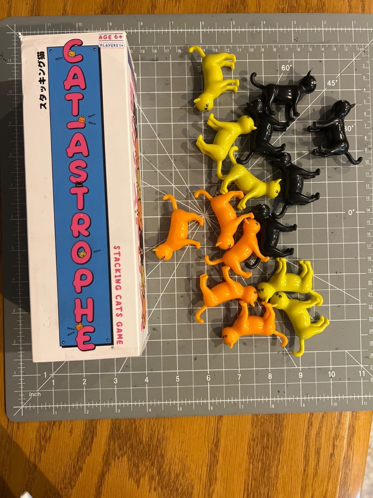 CAT-ASTROPHE Catastrophe Cat Stacking Game COMPLETE