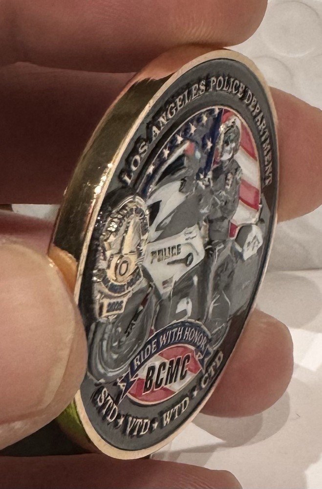 LAPD Challenge Coin Motor squad