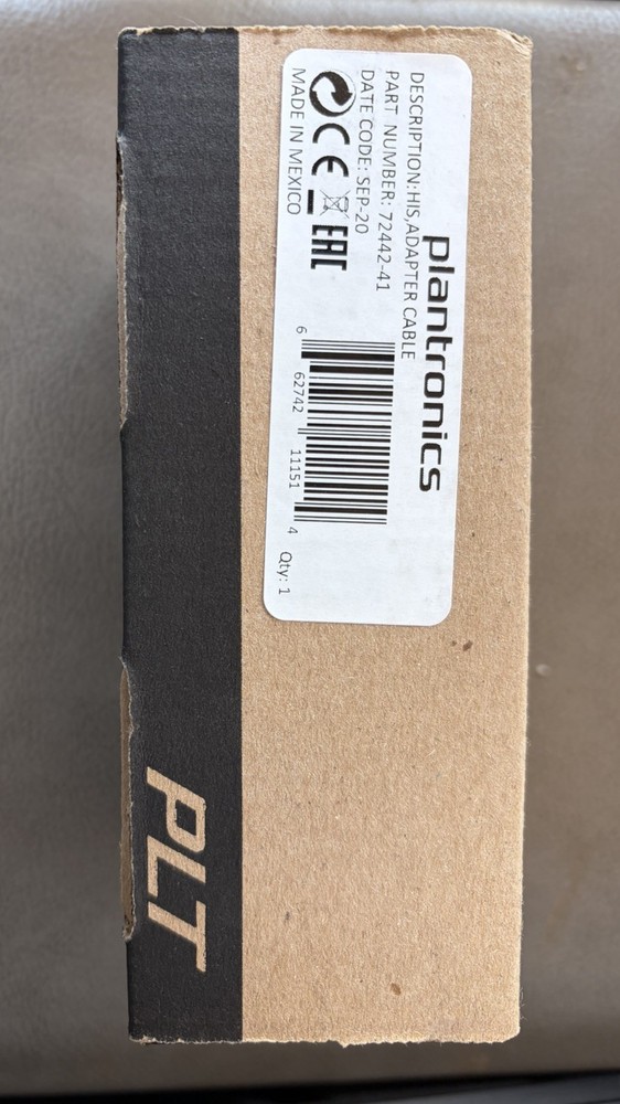 Plantronics EncorePro HW520 Headset AND adapter cable