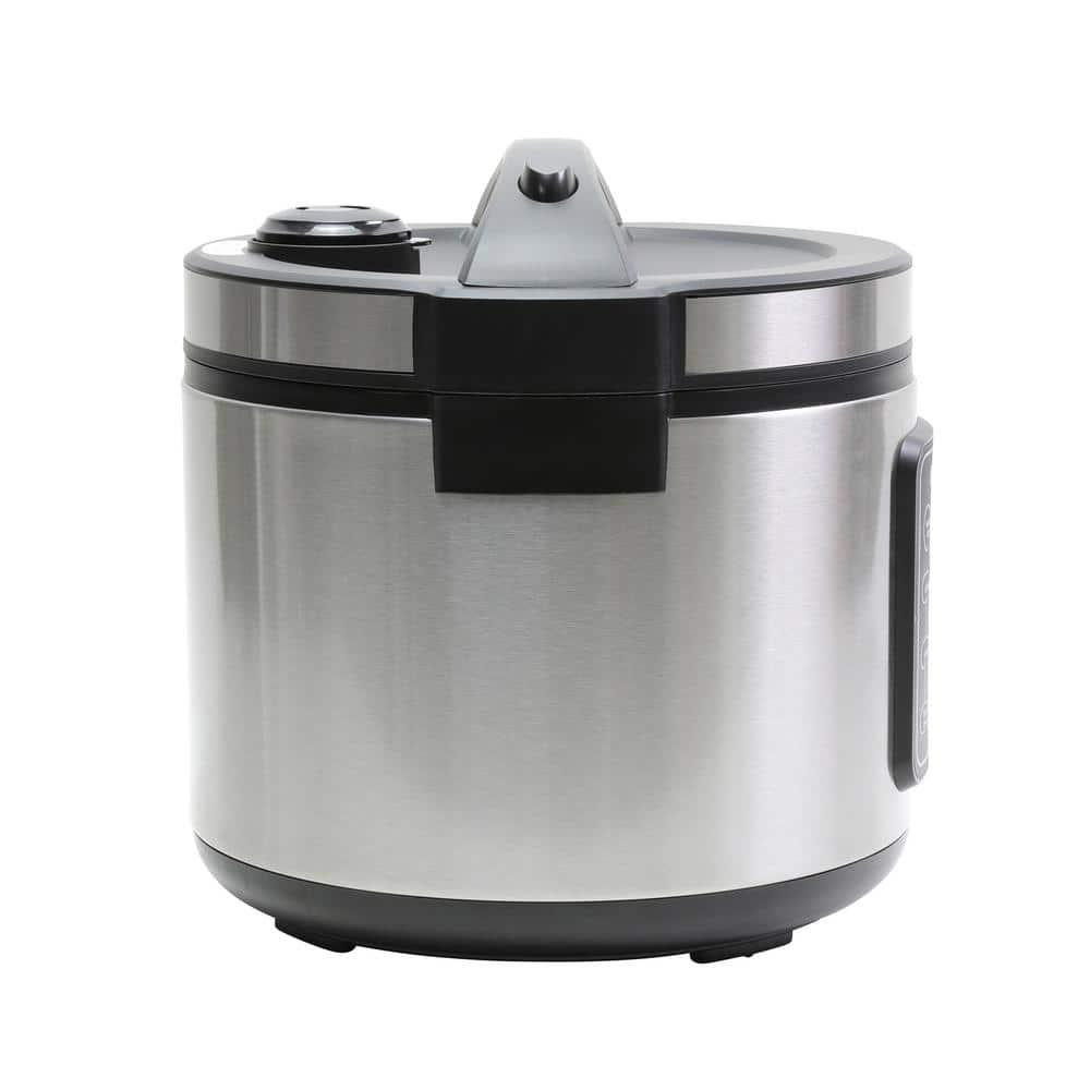 West Bend Rice Cooker 20-Cup Stainless Steel Multi-Function Durable Versatile