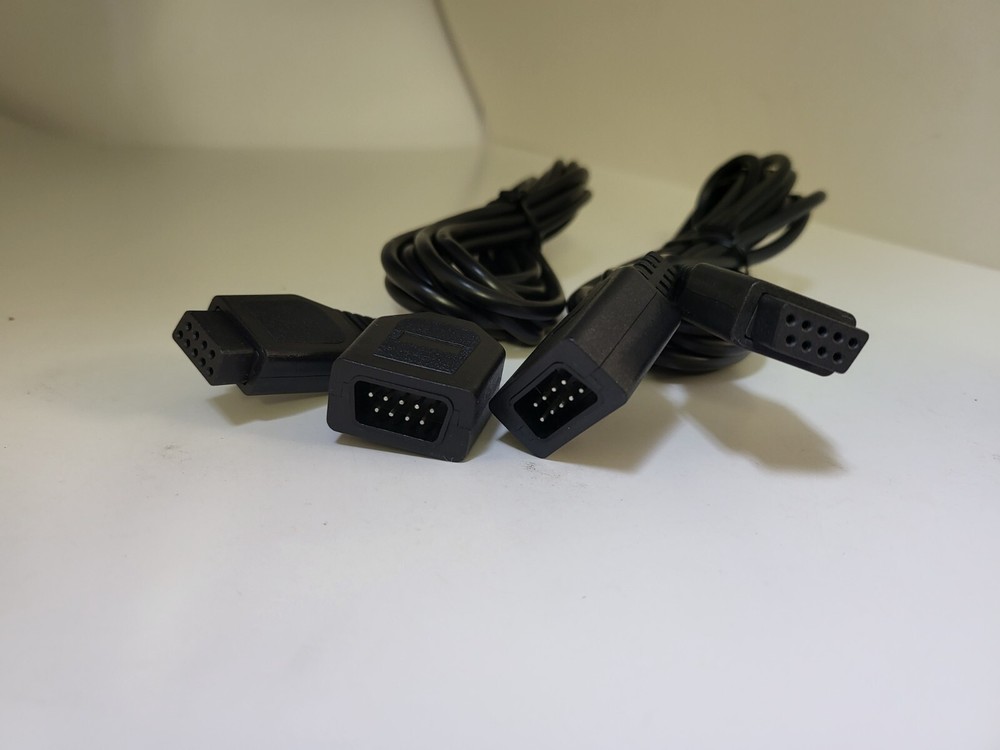 TWO 9 PIN 8FT Extra long Extension cables for Intellevision Flashback Joystick