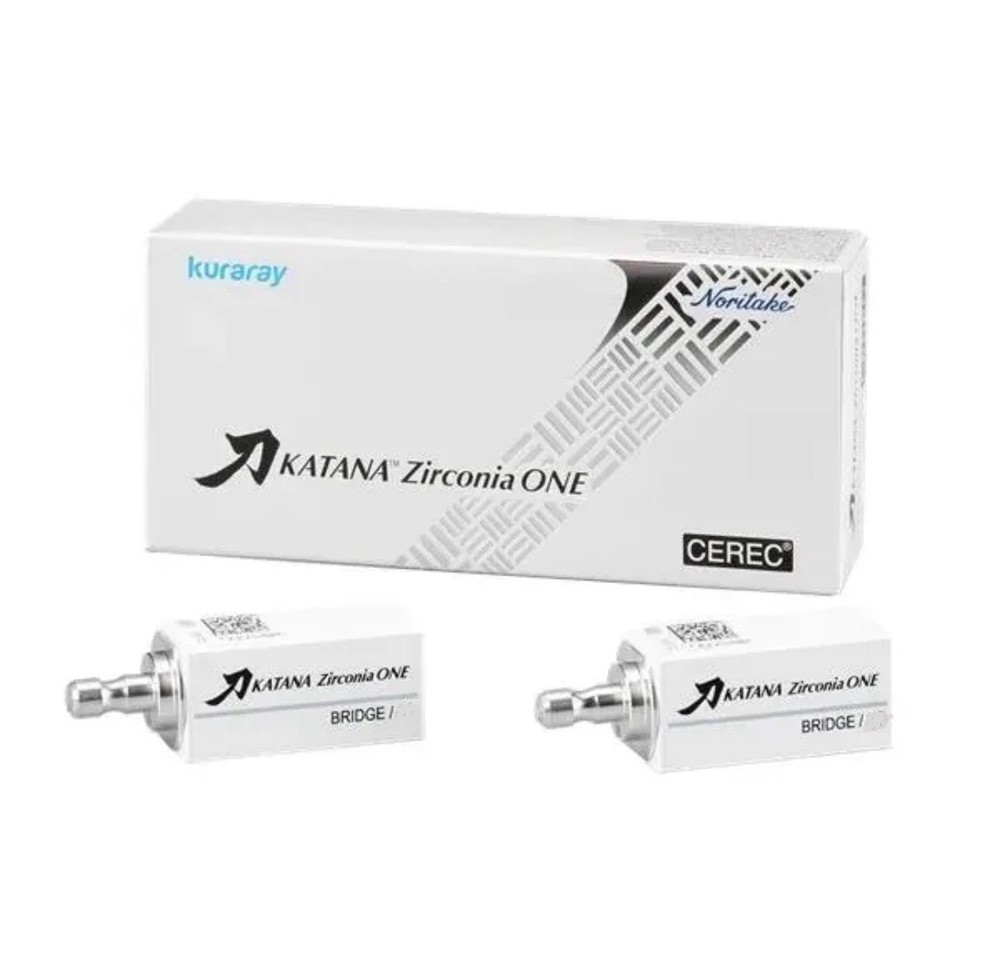 KATANA Zirconia ONE Bridge Blocks A3.5,A4 (Combo Pack) For CEREC 2/Bx