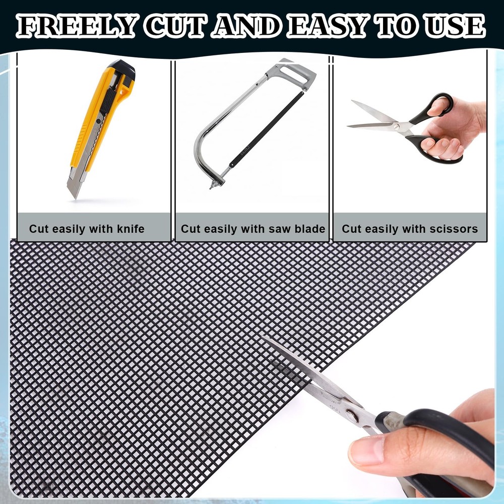 8Pcs Plastic Mesh Canvas Sheets Embroidery Aquarium Fish Tank Divider Plastic...