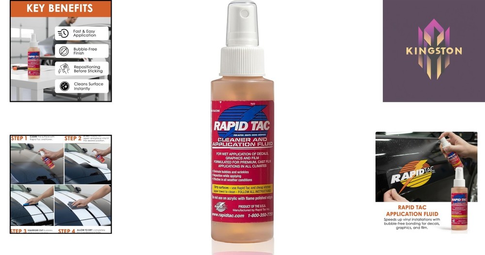 4oz Application Fluid for Vinyl Decals - Fast, Effective and Bubble-Free