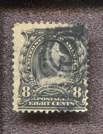 Scott No. 306 - 8c Violet Black