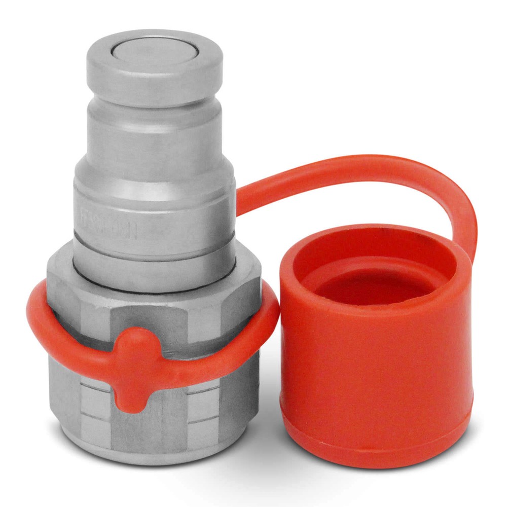 3/8" NPT Flat Face Hydraulic Quick Connect Coupler / Coupling Skid Steer, 2 Sets