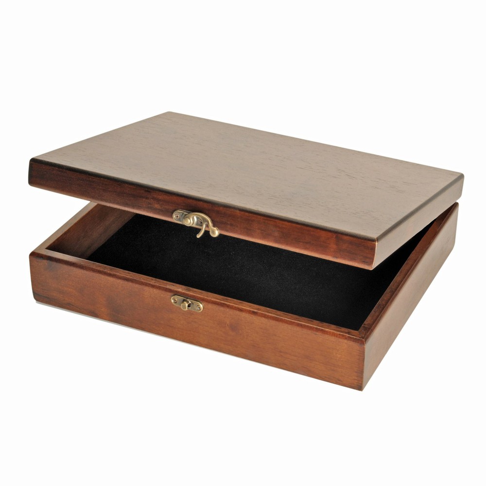 WE Games Wooden Keepsake Stash Box, Decorative Memory or Storage Box