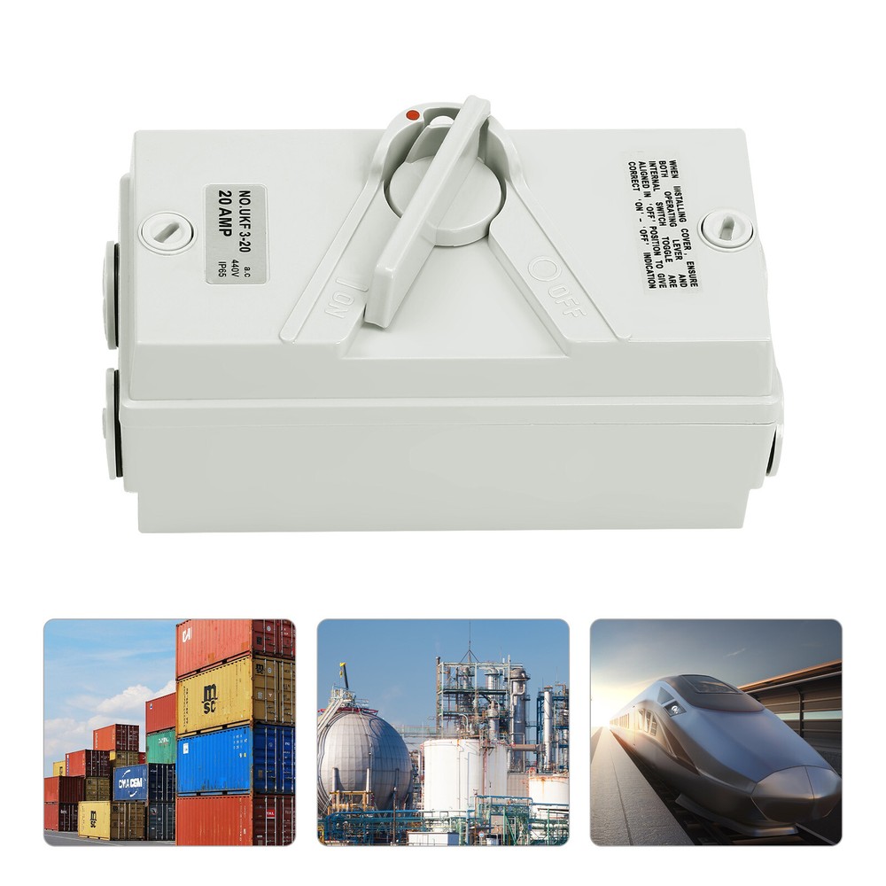 440V 20A 3 Pole Wall-Mounted Isolation Switch Waterproof Safety Isolation Switch