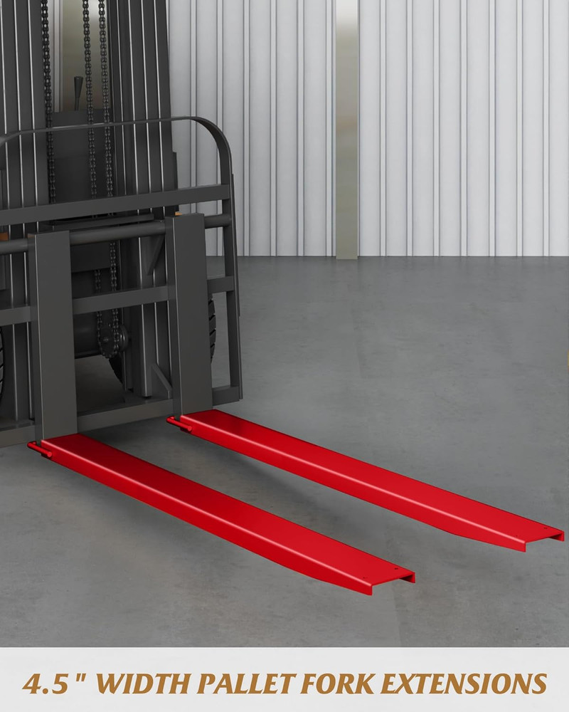 Forklift Extensions, 60 Inch Length 4.5 Inch Width Fork Extensions for Forklifts