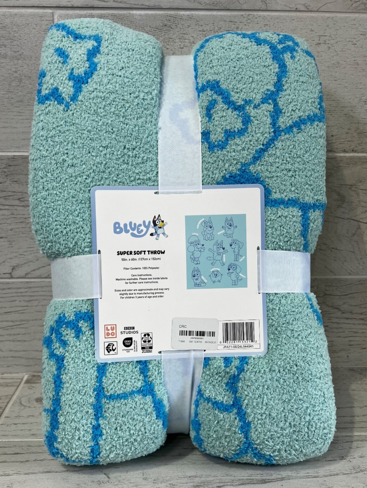 NWT Bluey 50" x 60" Feather Touch Blanket