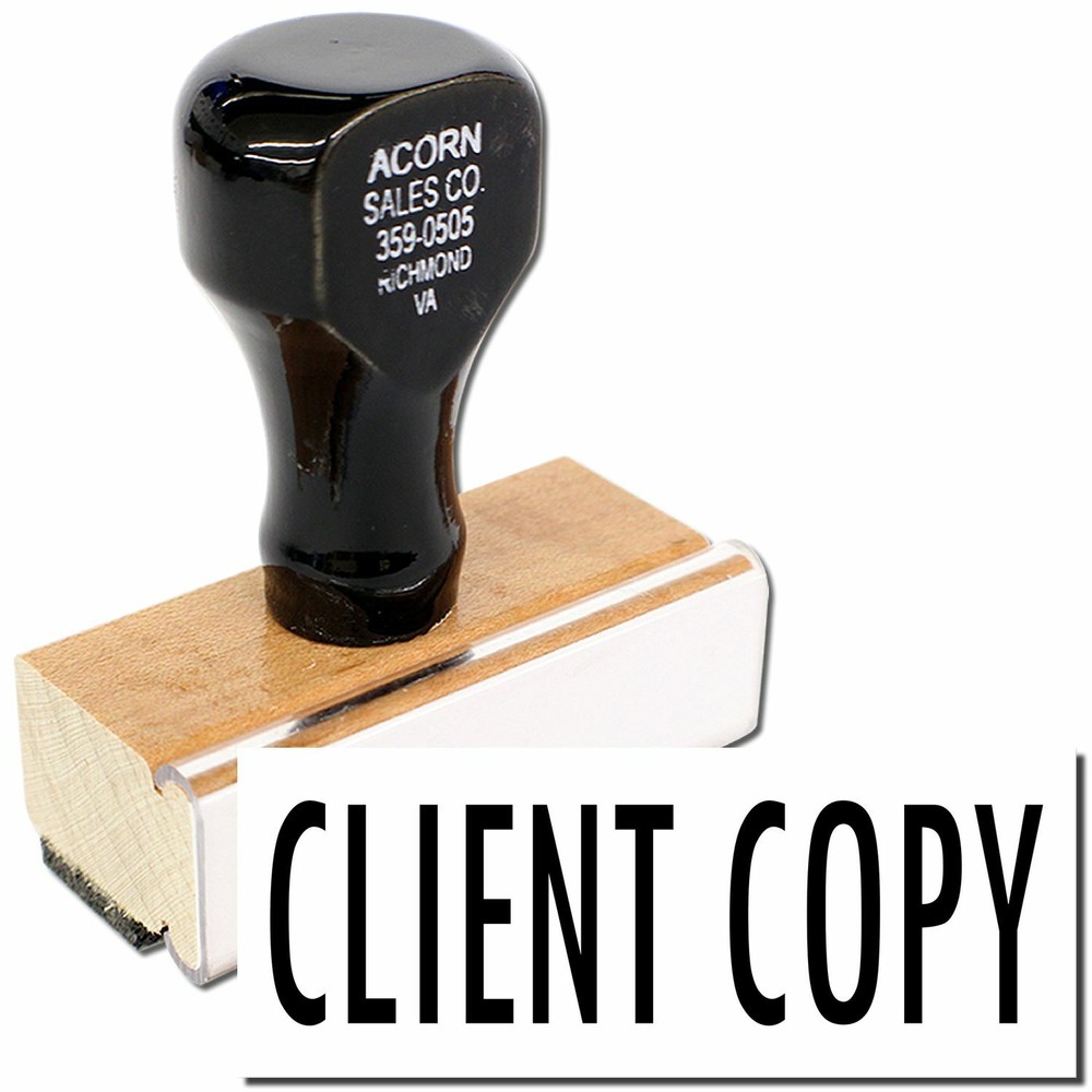 Client Copy Rubber Stamp Size 1/2" Tall x 1-1/2" Wide