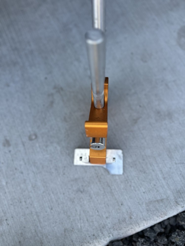 Pistol Grip Setting Tool – Orange Anodized Aluminum, Spring-Loaded Trigger