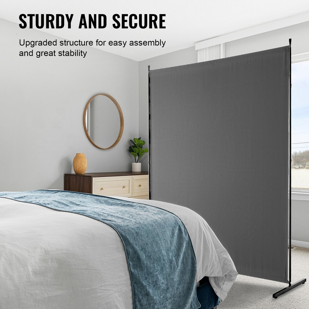 Room Divider, Single Panel Room Divider, 6FT Privacy Screen Indoor, Partition Di