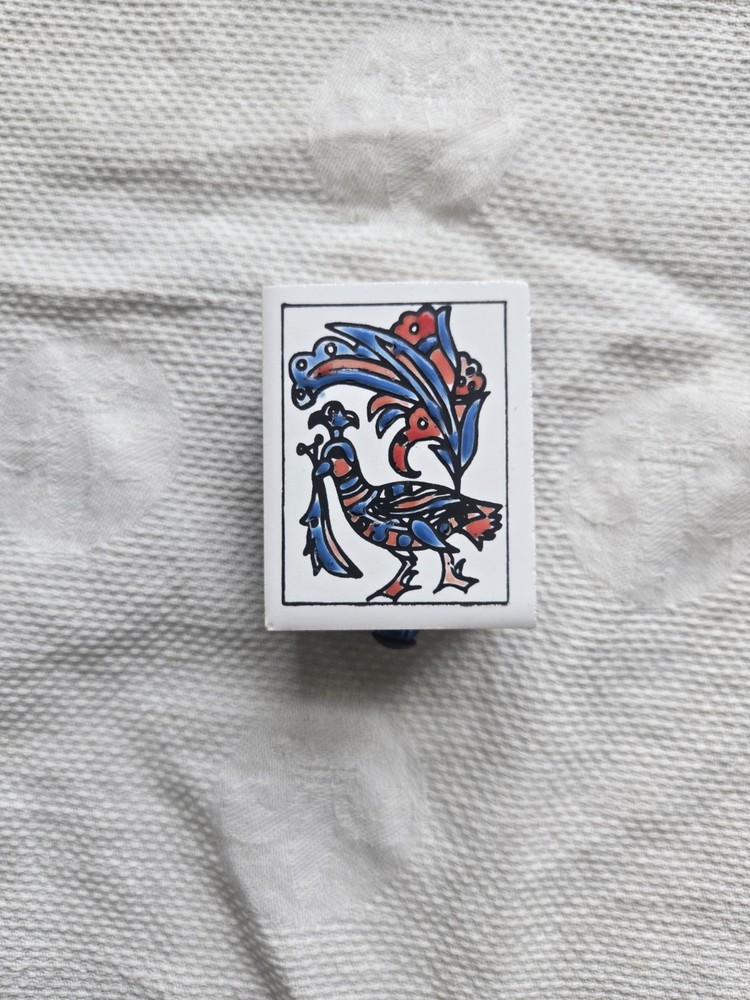 Vintage Ceramic Tile Matchbox