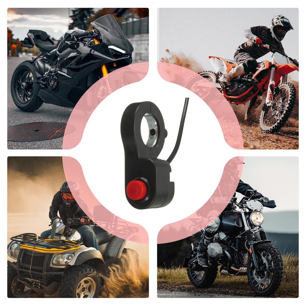 Motorcycle Start Stop Button Horn Button Handle Mount Control Button
