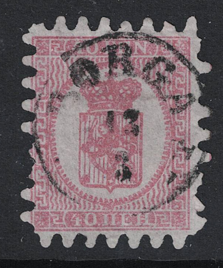 Finland SC# 10 Used / BORGA Cancel / Few Missing Teeth - S29510