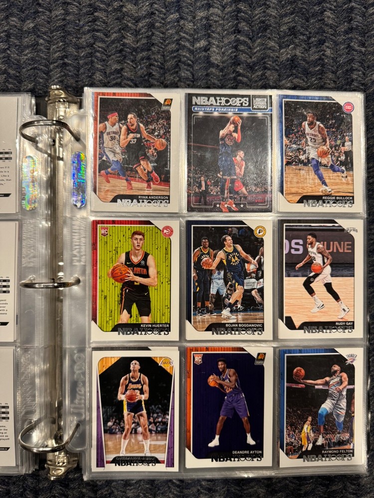 Basketball card binder collection