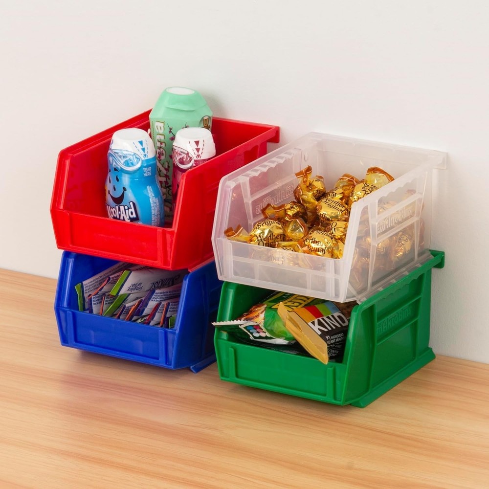 30210 AkroBins Plastic Storage Bins, Space-Saving Stackable Bins for Garage, ...