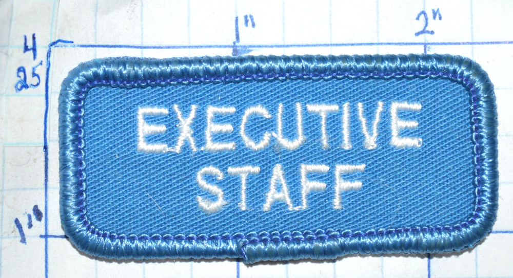 EXECUTIVE STAFF 2.25" BLUE ROCKER PATCH