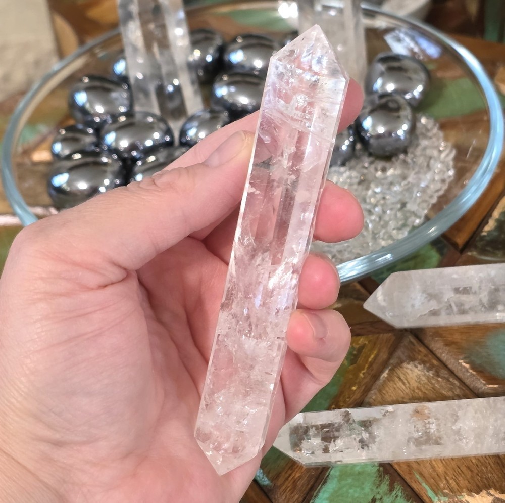 Double-Terminated Clear Quartz Wands