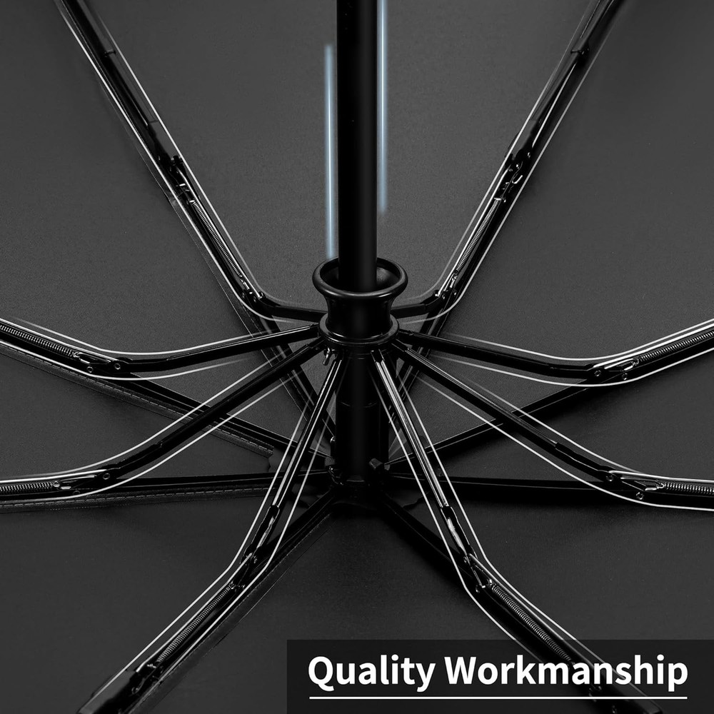 Windproof Automatic Umbrellas Portable & Compact Strong UV for Protection