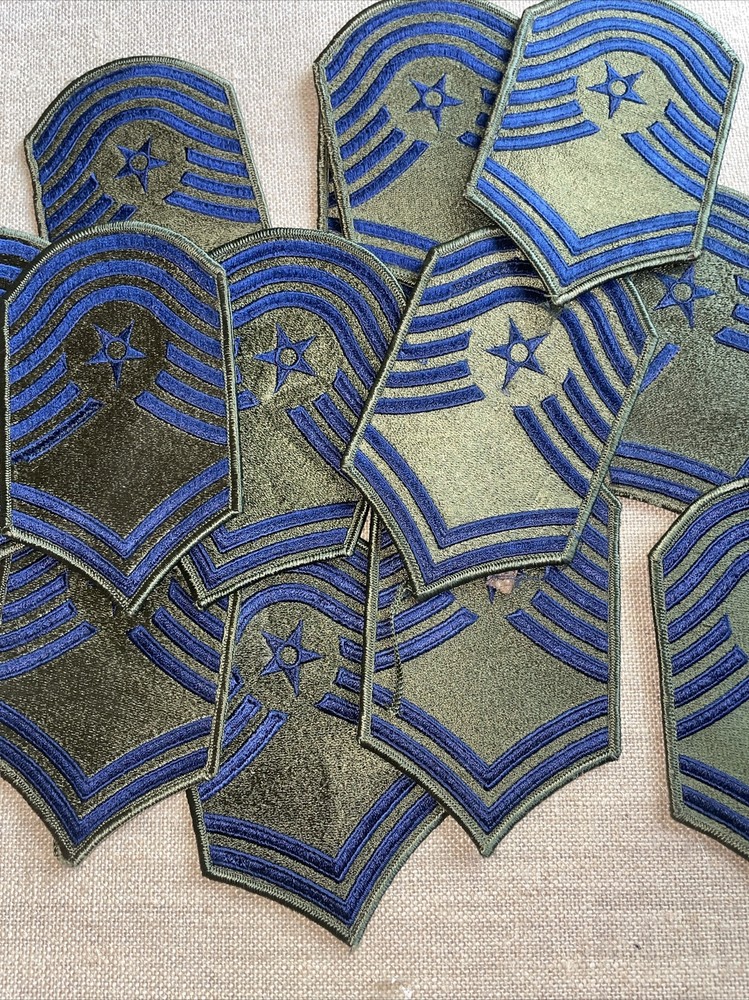 Genuine US Air Force Sr Master Sergeant Rank Patch Insignia E-8 E8 USAF