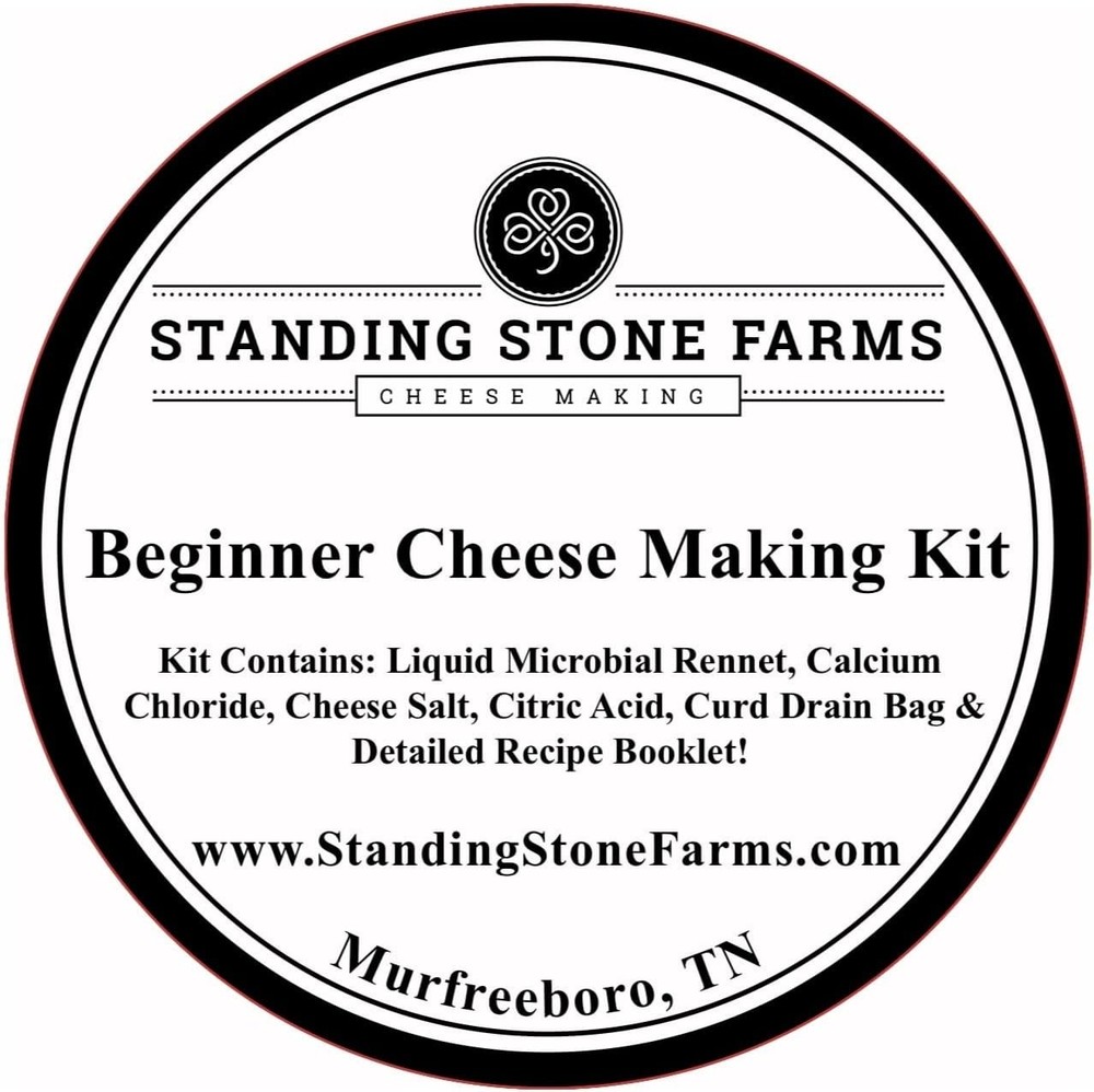 Basic Beginner Cheese Making Kit - Mozzarella, Burrata, Burricota, Chevre, Ri...