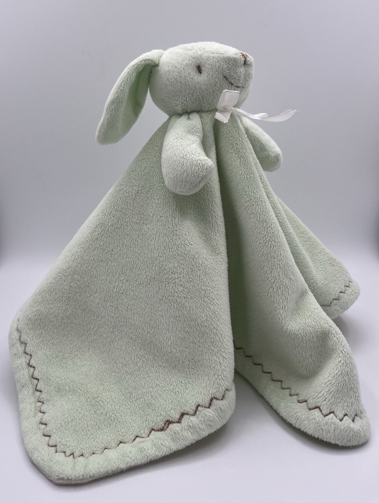 Blankets & Beyond Mint Green Bunny Rabbit Security Blanket